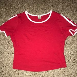 Red Trendy Crop Top ❤️
